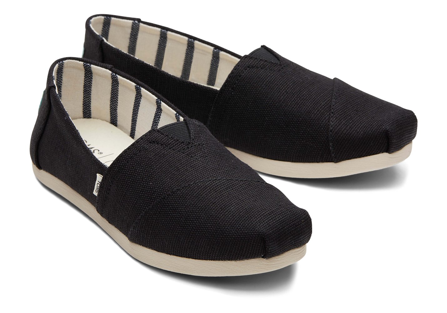 Toms Alpargata Heritage Canvas Espadrille Black - Womens - 05931-FYNA